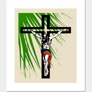 The Holy Week Christs Journey To The Cross LGBTQIA Posters and Art